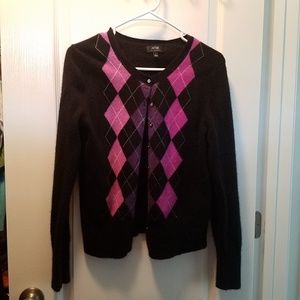 Cashmere sweater cardigan.